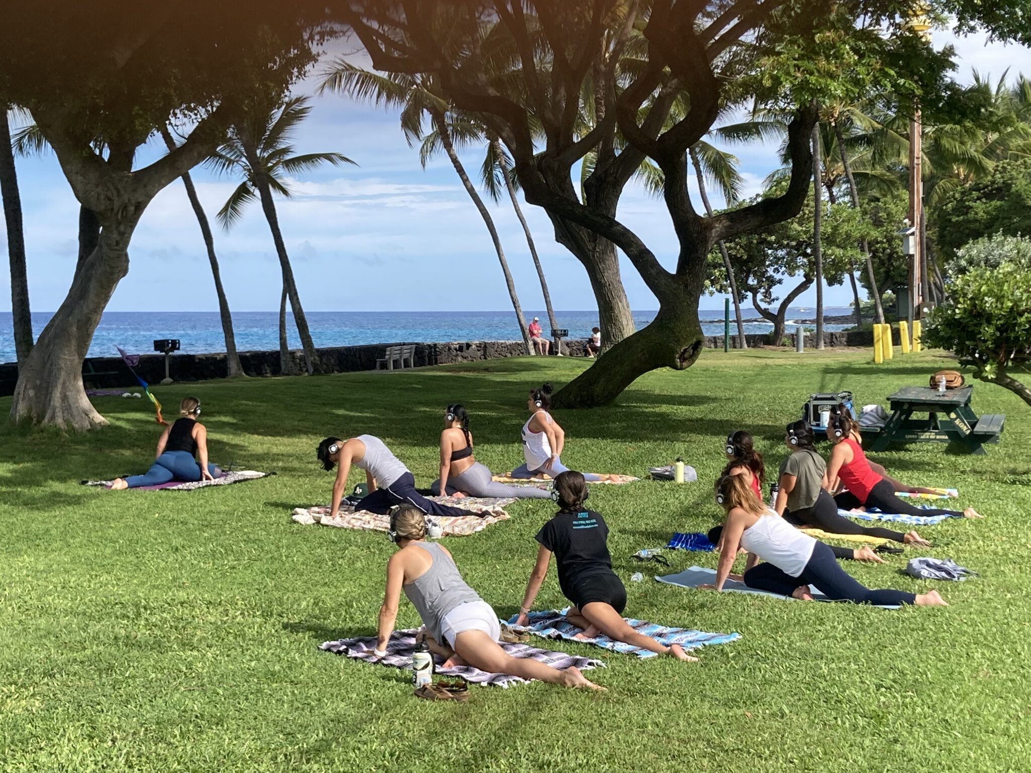 Yoga Big Island Class Locations on the Beaches of Kailua Kona, Hawaii